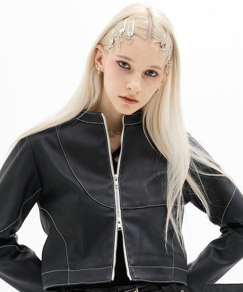 DN STITCH BLOUSON(BLACK)