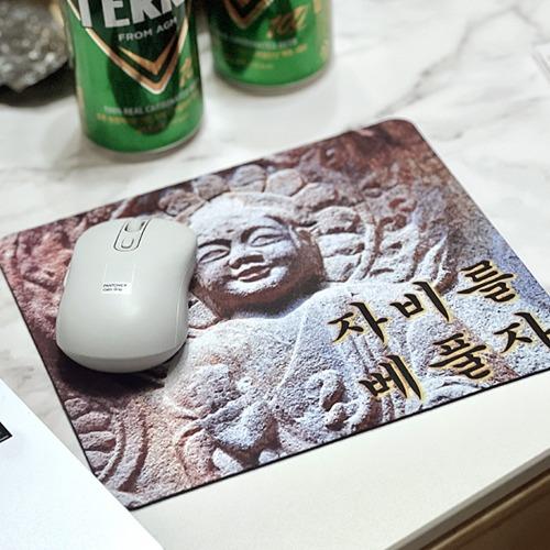 힙한 불교 박람회 부처님 굿즈 용품 마우스패드 선물 부처 핸섬 [자비를베풀자 스님 신박한 자비 인싸템 재밌는 외국인 한국 신입사원 취직선물 근속선물 이직선물 퇴사선물 사무실 필수템]