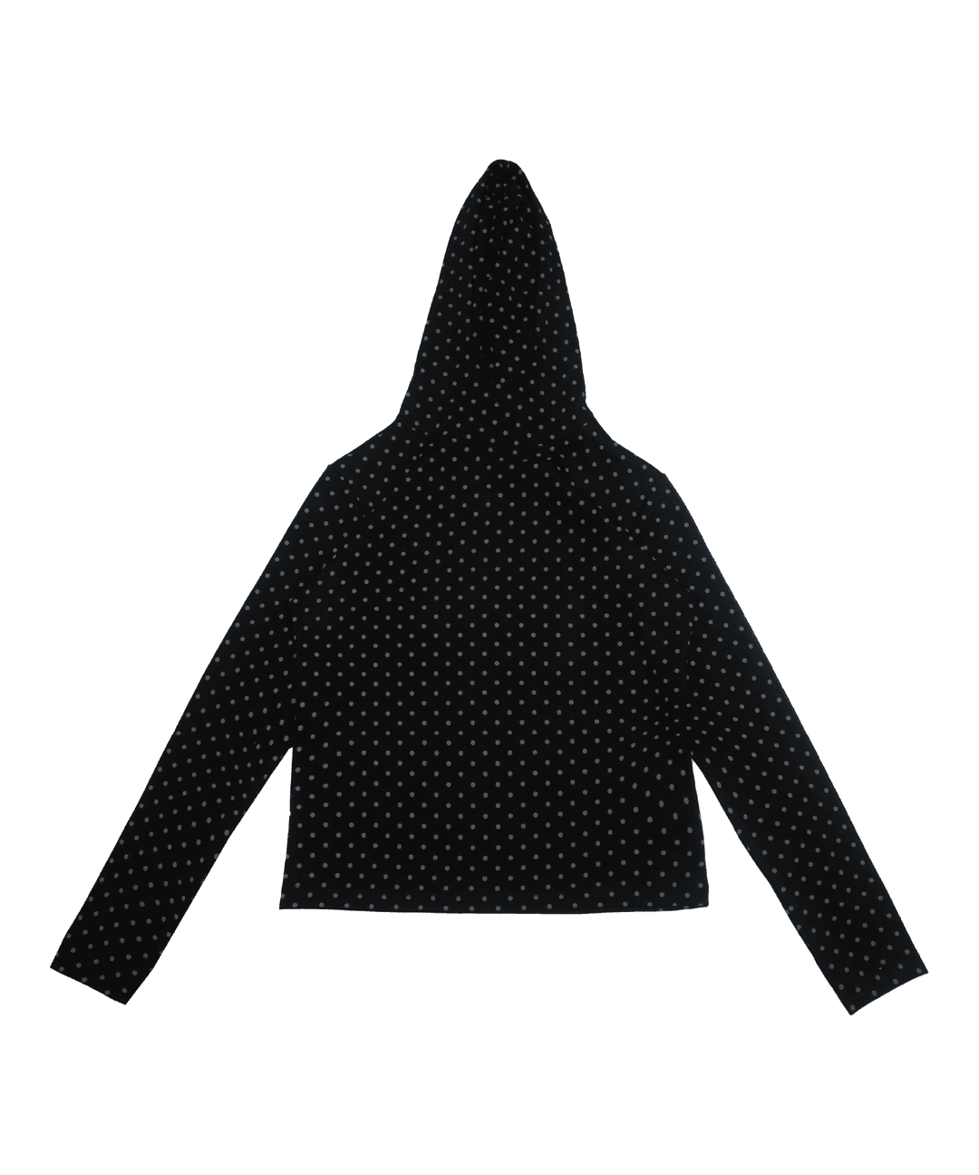 POLKA DOT HOODIE (BLACK)