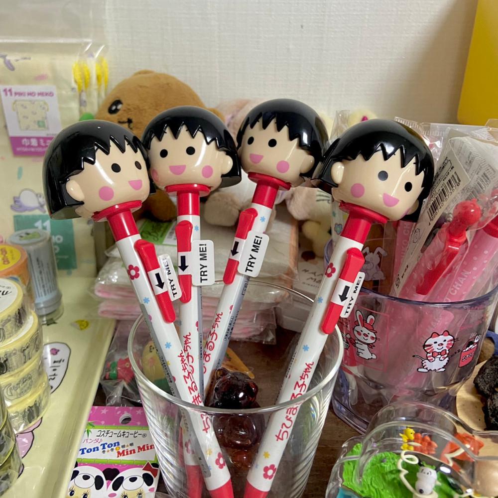 치비마루코짱 얼굴 볼펜