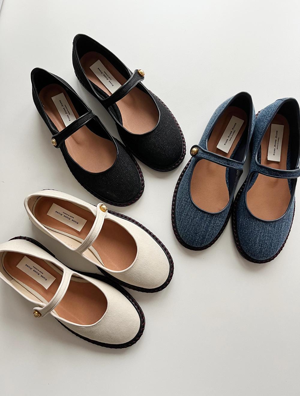 네임 투박 메리제인 로퍼 (3color)