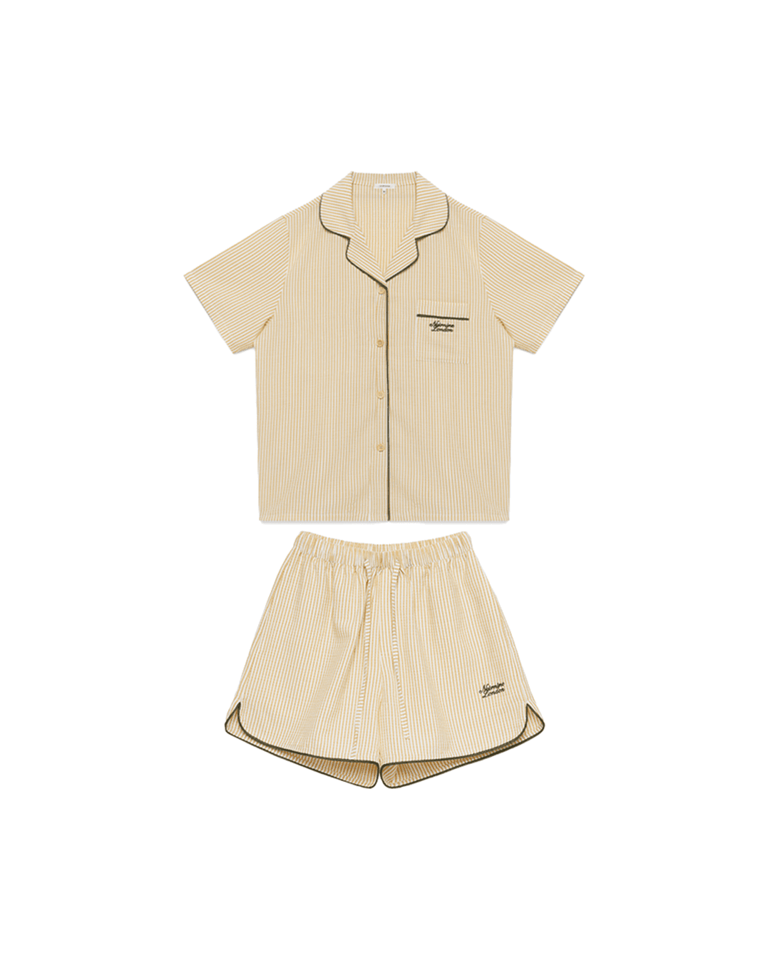 Stripe Pajama Set [YELLOW]