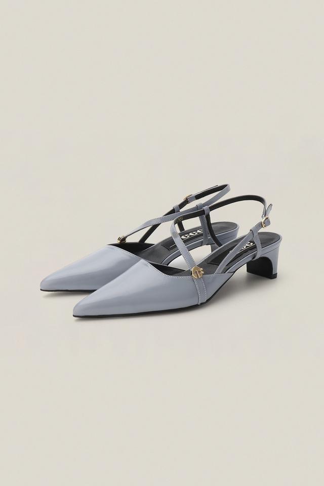 RIE DIAGONAL STRAP STILETTO HEEL
