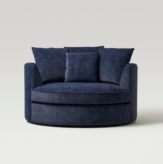 MIRANDA LOUNGE SOFA NAVY (L)