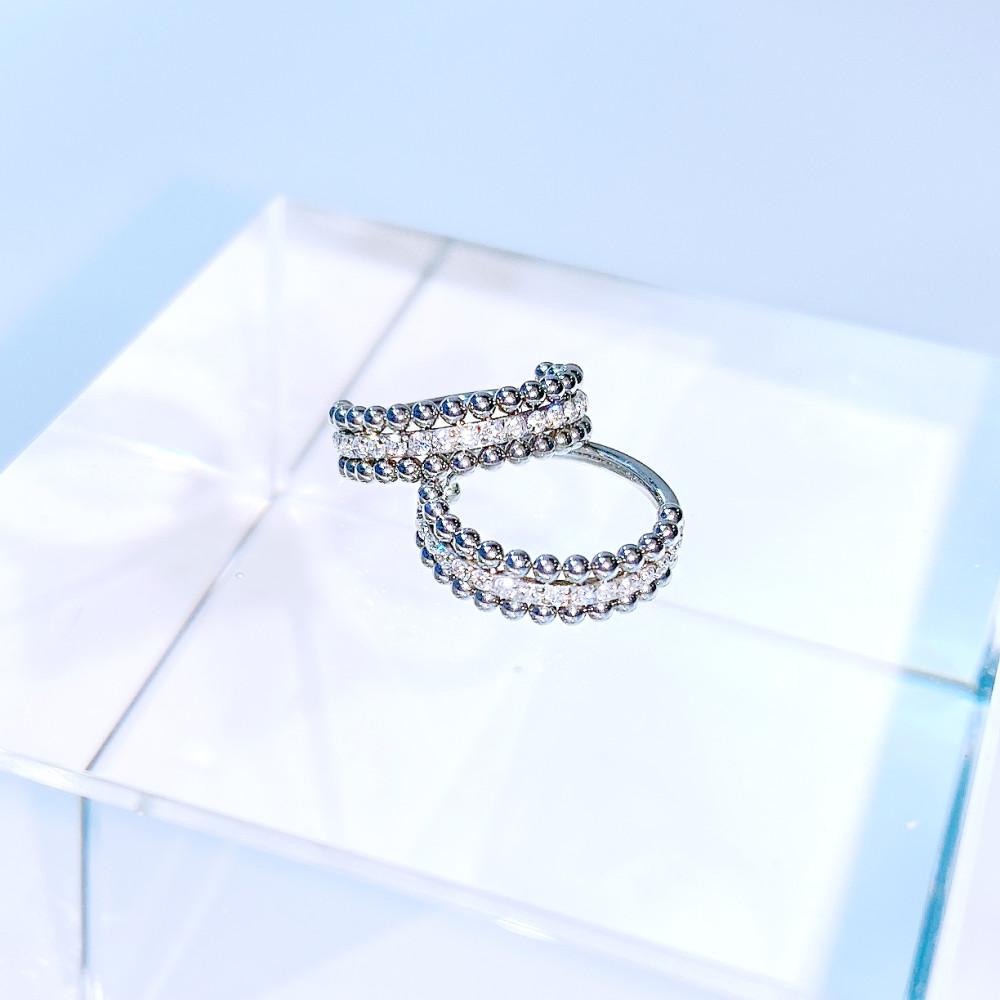 LAND 큐빅링 써지컬스틸 세그먼트 링피어싱 다크젤리 피어싱