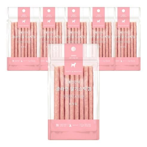 굿데이 반려견간식 콜라겐 스틱껌 8p, 딸기맛, 6개입 - 간식/영양제 | 쿠팡