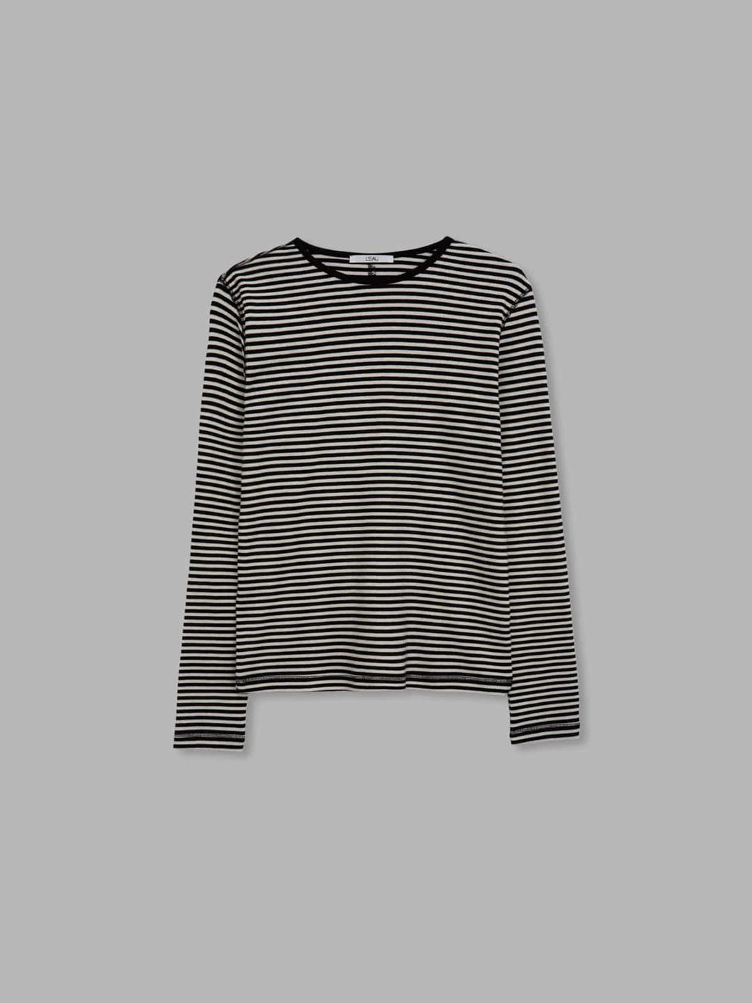 [13th] L'eau classic tee_black stripe