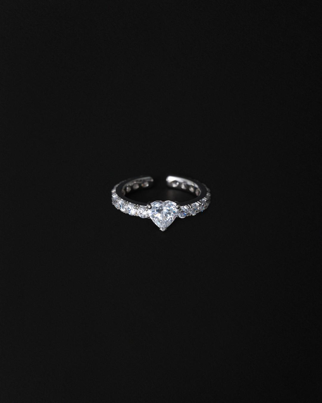 Amour heart ring Silver