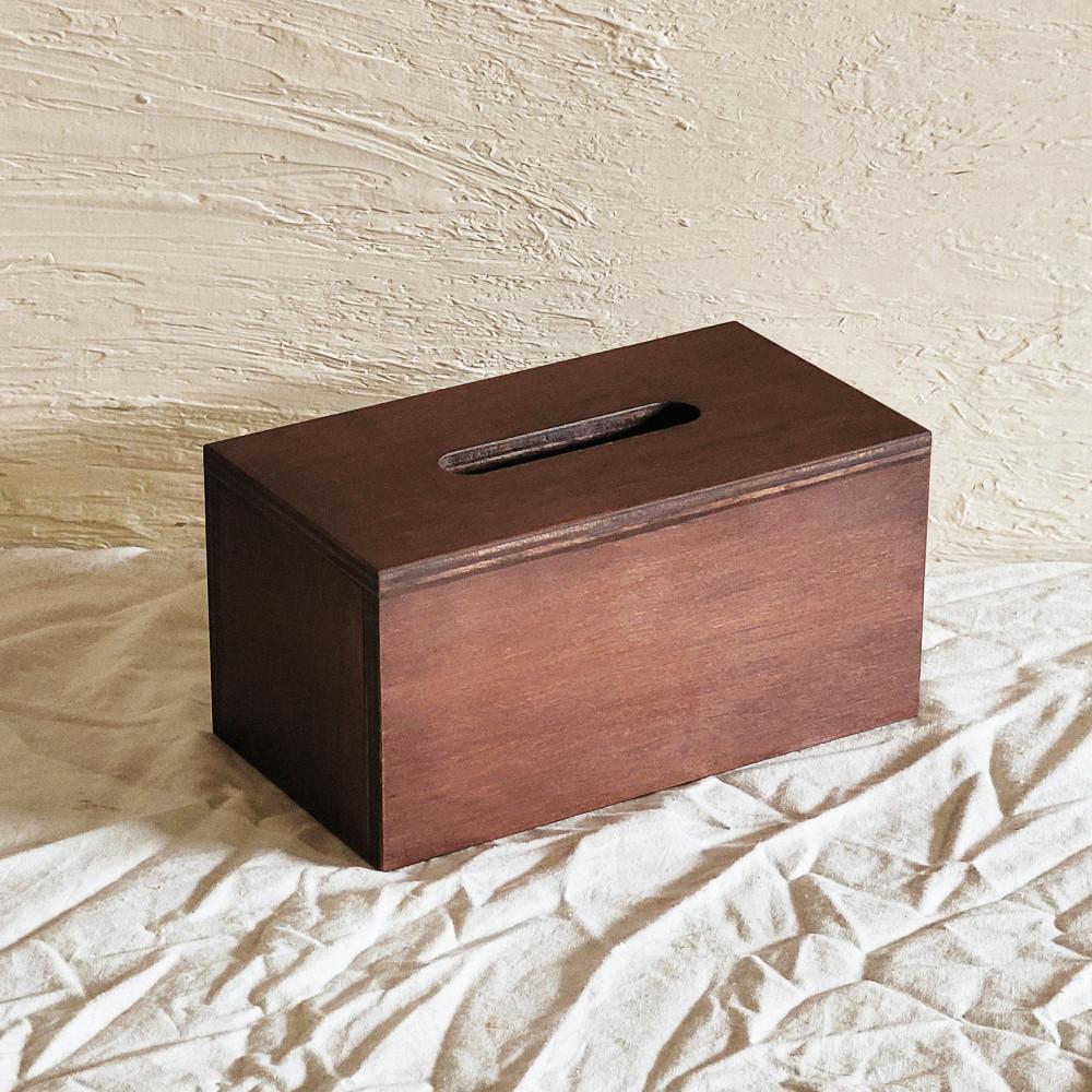 [SOIRO] Brown Vintage Square Tissue Case _ 빈티지 직사각 티슈 휴지 케이스