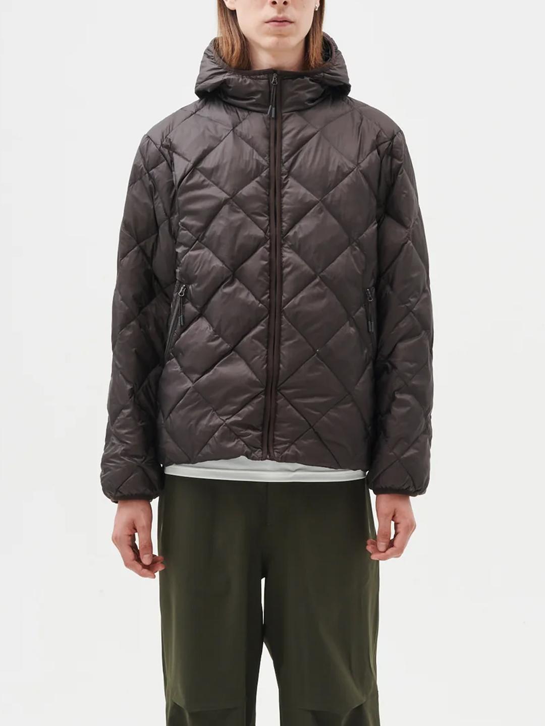 하이킹패트롤 LIGHT DOWN HOOD JACKET-DK BROWN