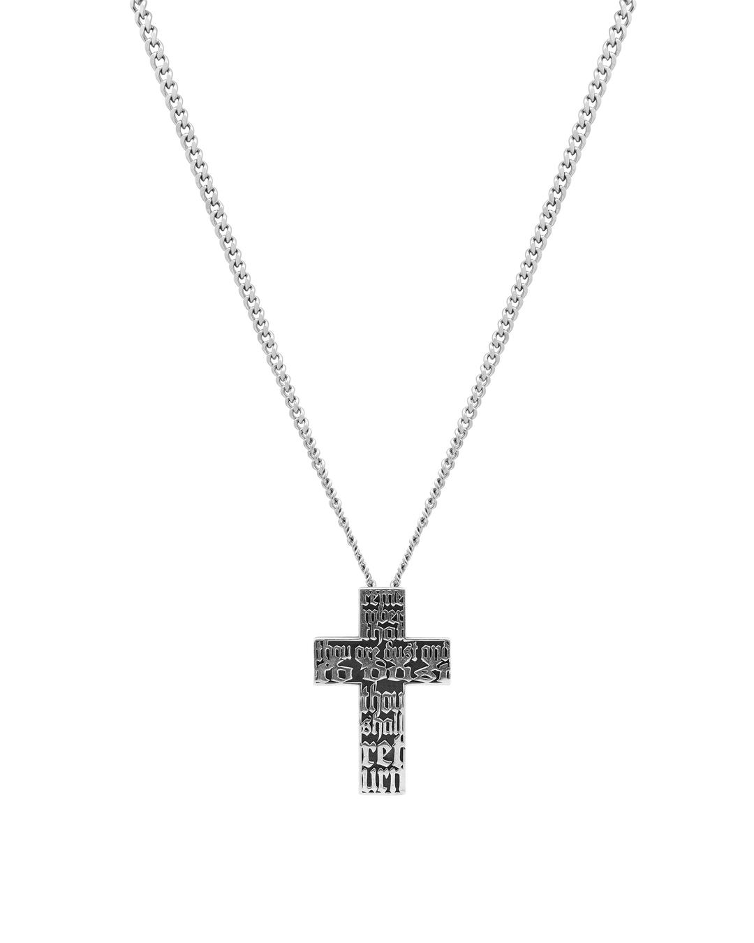 Remember Cross 925 Silver Necklace