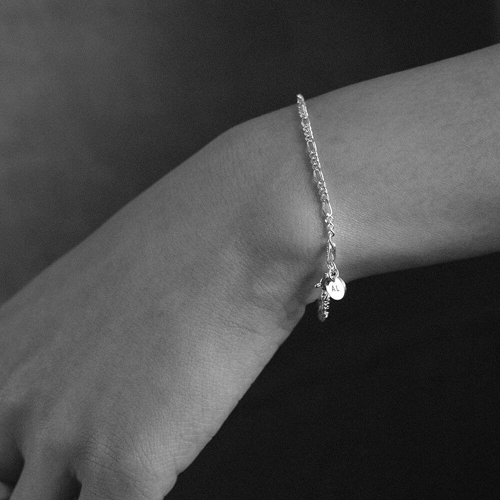 figaro chain bracelet (silver925)