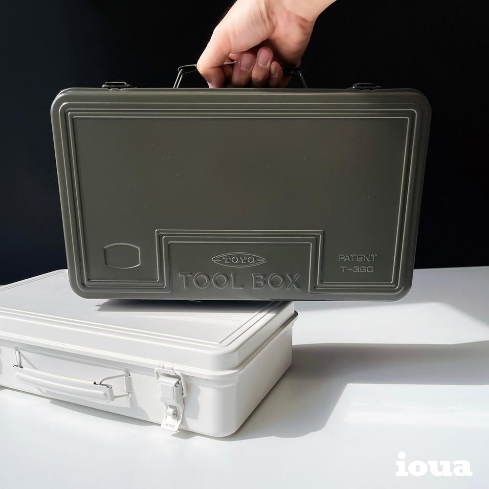 도요스틸 컬러 다용도 정리함 트렁크 대형 360 철제 캠핑 멀티 툴박스 2color