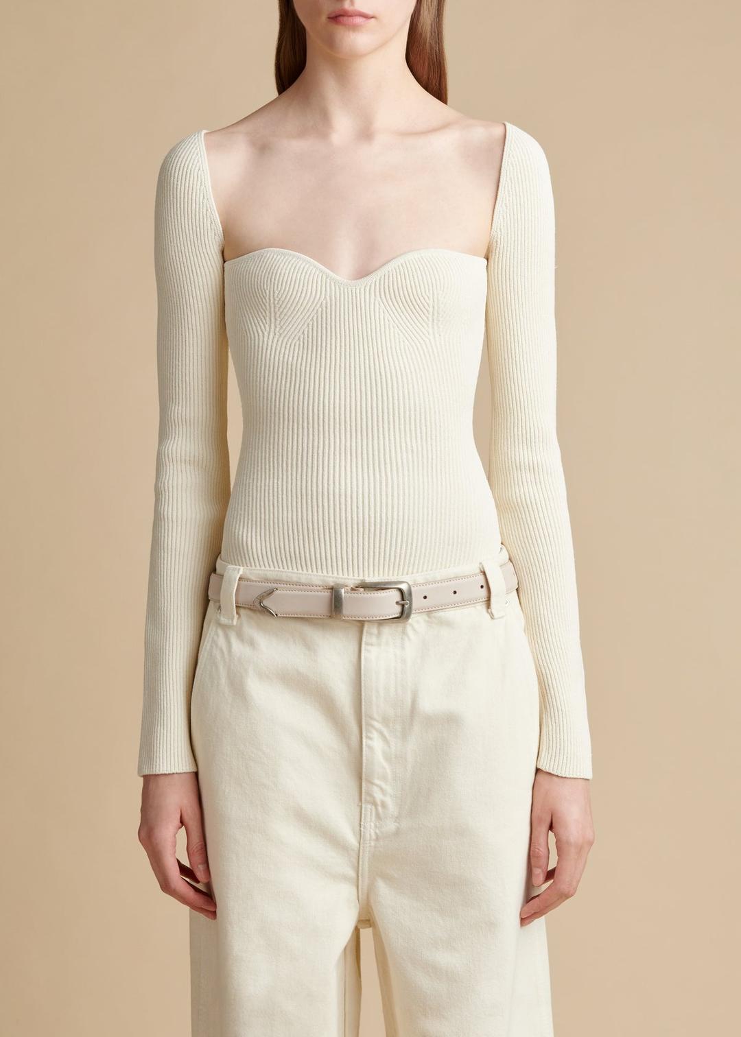 The Maddy Top in Ivory