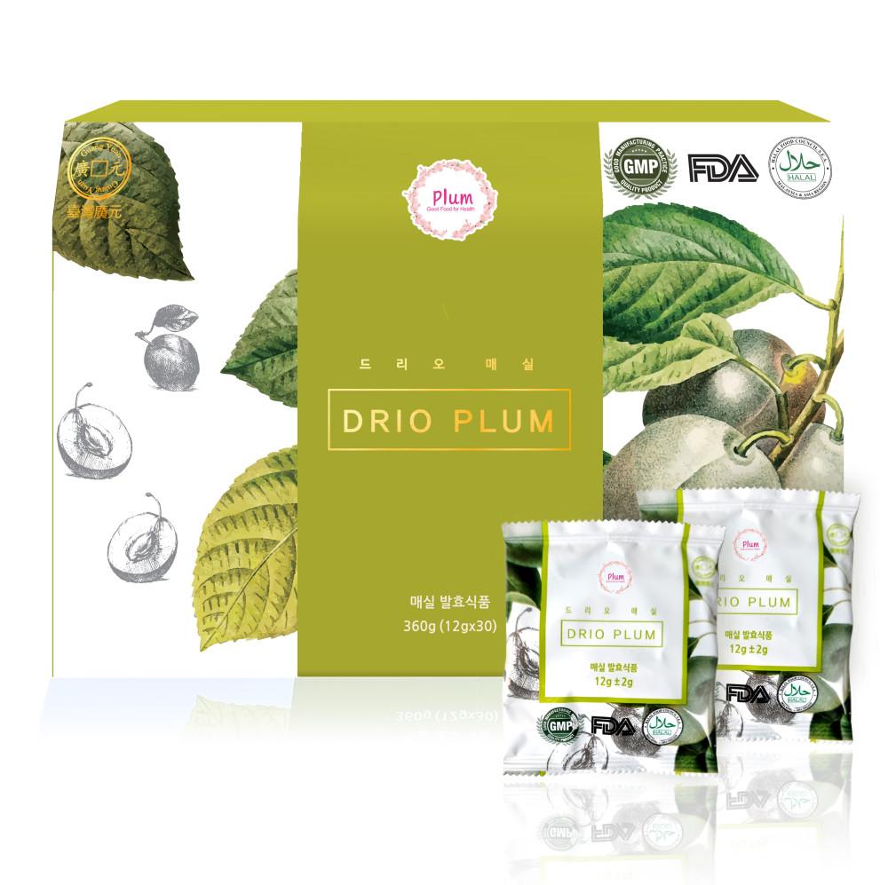 드리오매실 똥매실 (12gx30ea) 1개월 자연발효 드리오플럼 쾌변 변비