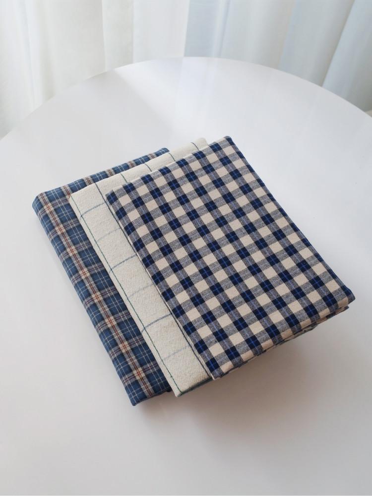 북커버 책커버 패브릭 체크 핸드메이드 다이어리 커버 4x6판 옵션없음