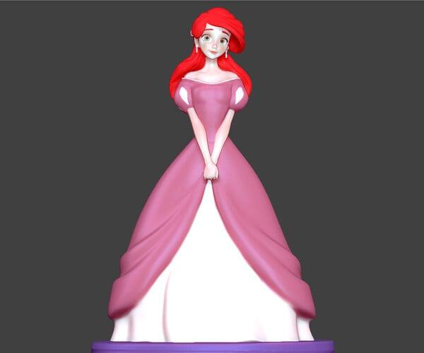 ArtStation - ARIEL DRESS LITTLE MERMAID DISNEY princess ANIMATION 3D print model | Resources