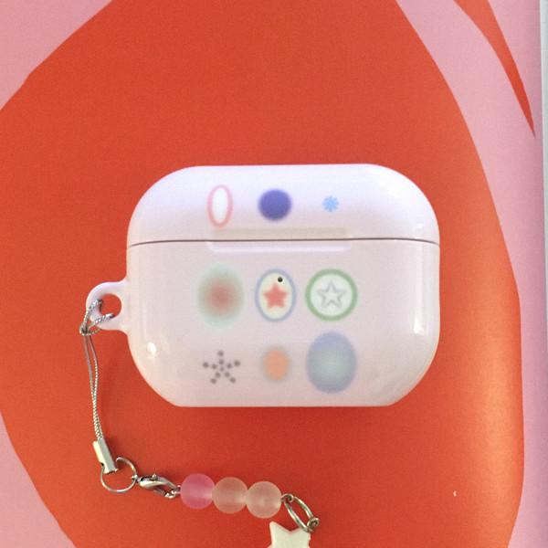 colorful star pattern music case (pink)