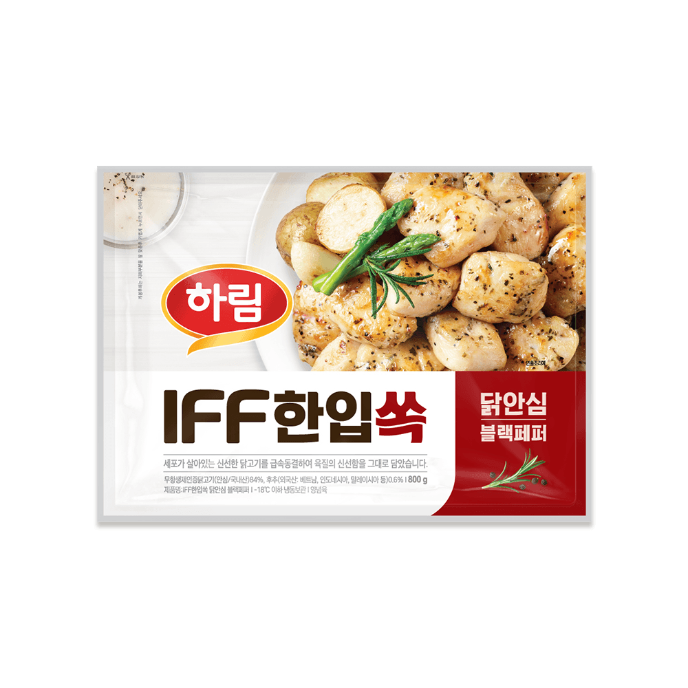 (신선) IFF 한입쏙 닭안심 블랙페퍼 800g 1봉