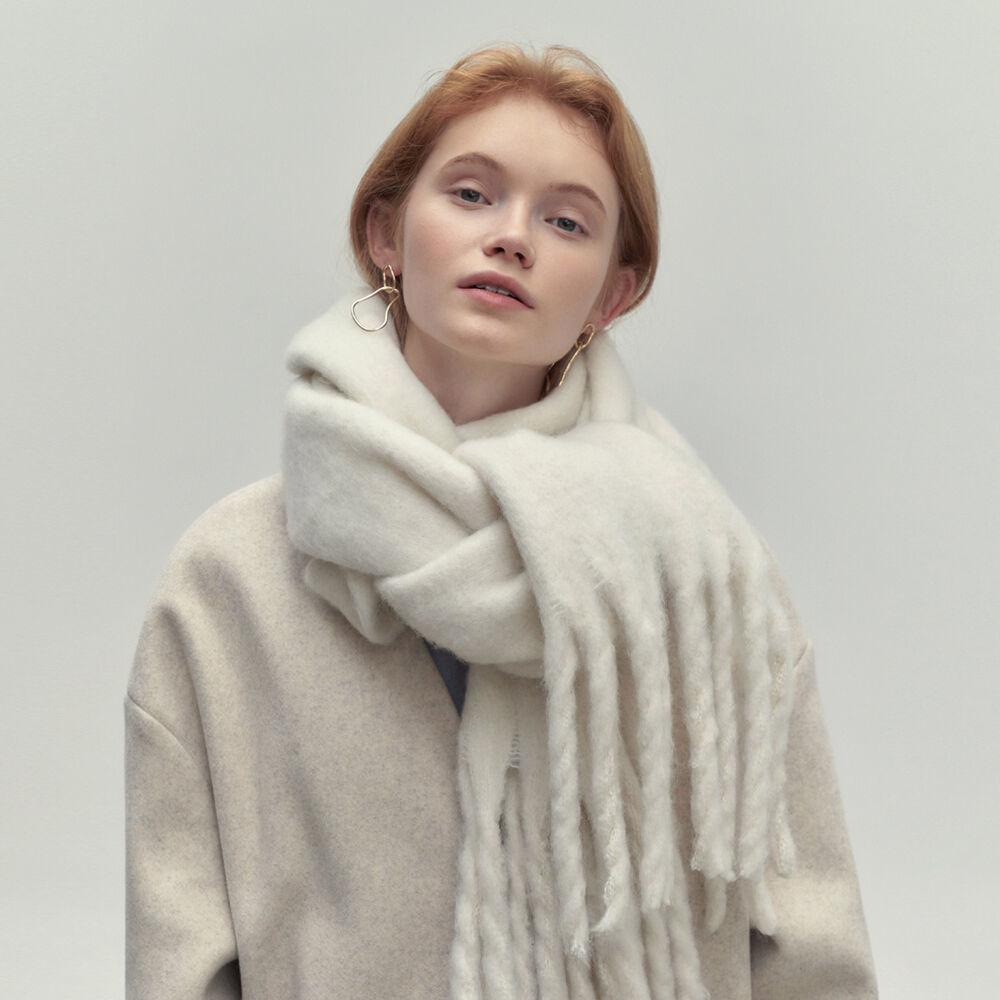 FIRST LABEL BOLD MUFFLER_WHITE