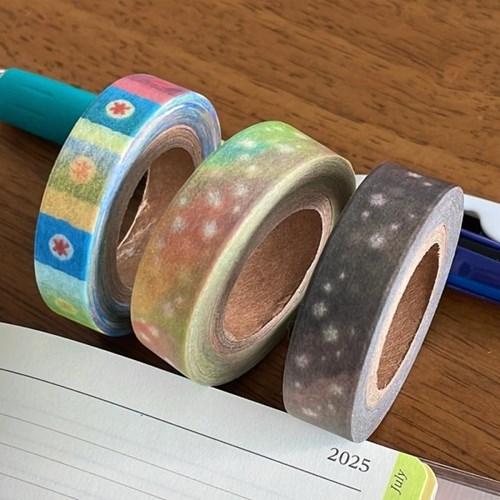 윤구 유성우 패턴 마스킹테이프 2종