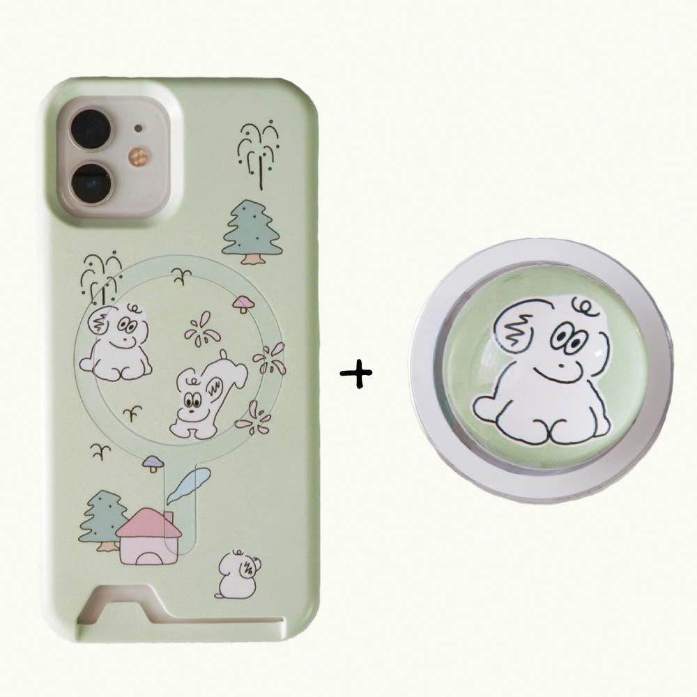 [맥세이프톡 set] 드림홈타운 하드 카드케이스 아이폰16 프로