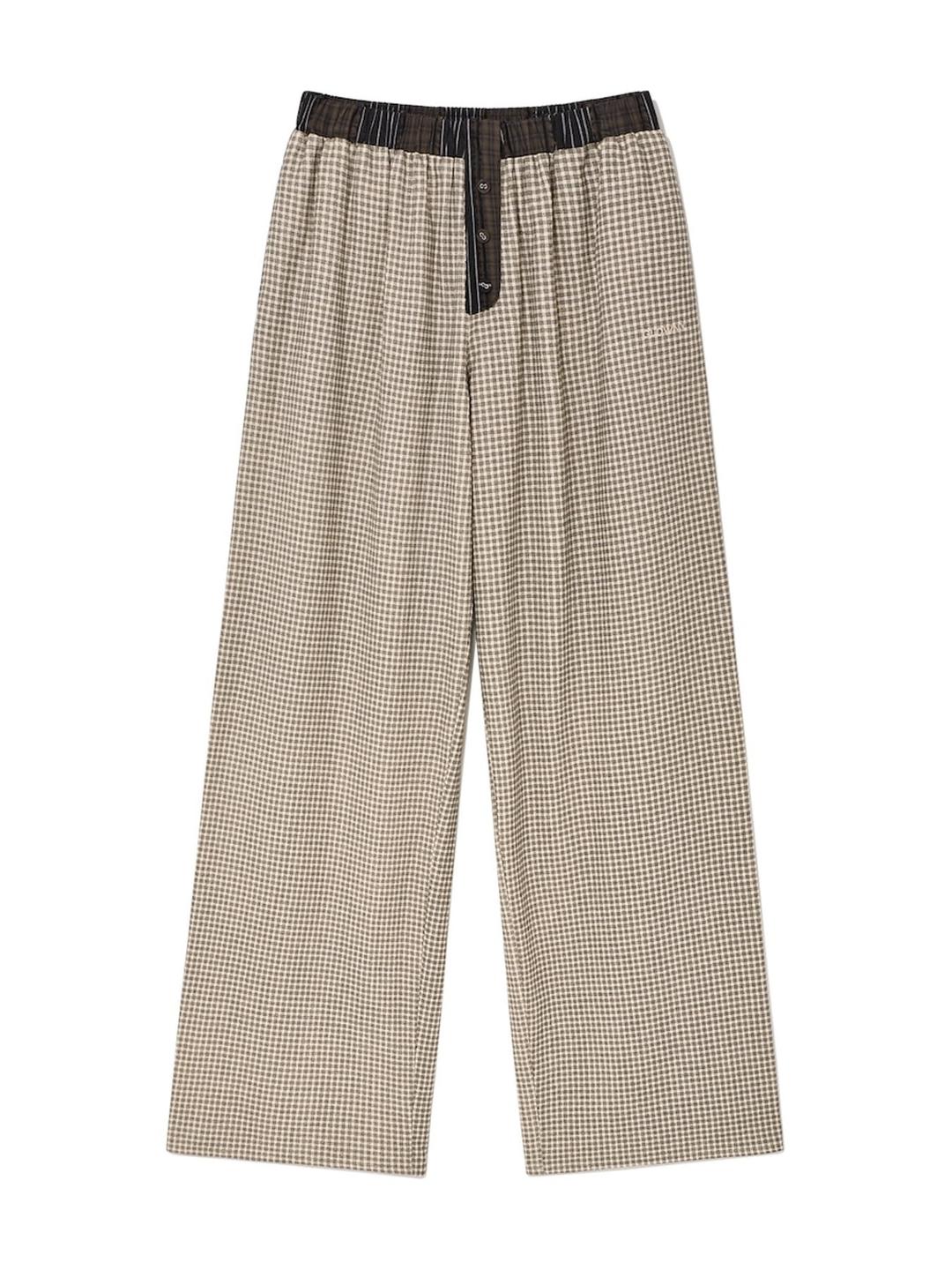 HOMEBODY BUTTON PANTS (BROWN)