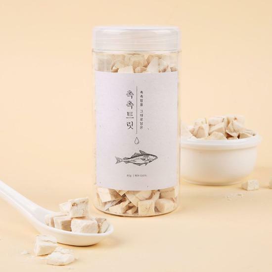 펫프렌즈 동결건조 펫 간식 촉촉트릿 북어 80g
