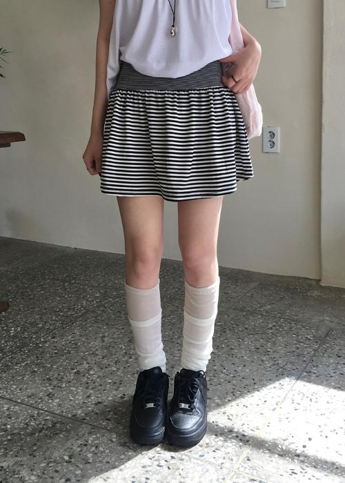 오뉴이 시즈 단가라 스판 미니 스커트