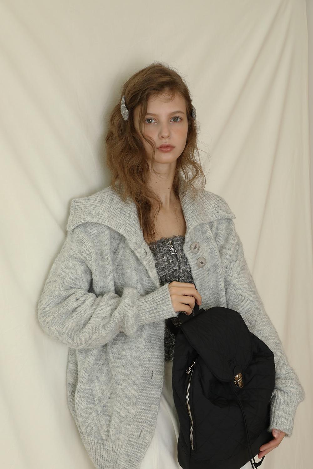 OVERSIZED GRANDMA CARDIGAN_GREY