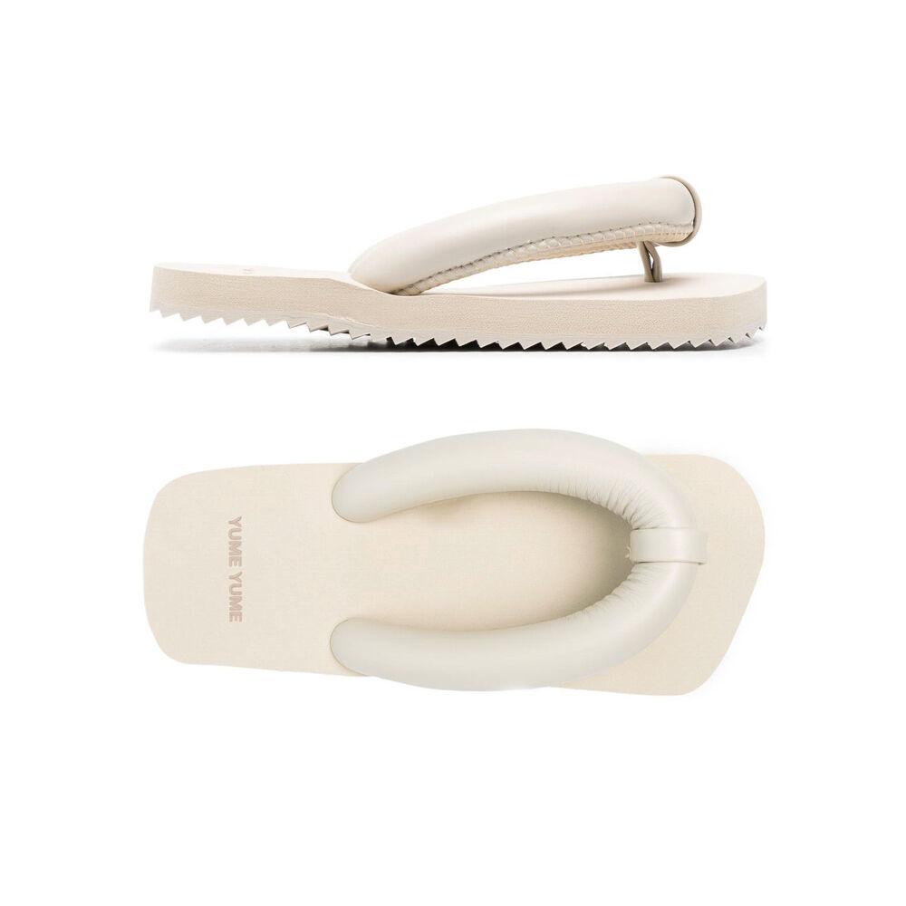 22SS SUKI 패딩 스트랩 플립플랍 베이지 PF0001