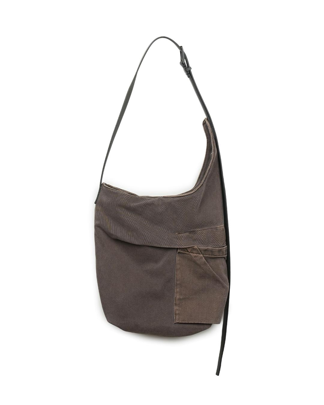 Side Tuck Sling Bag (Brown)