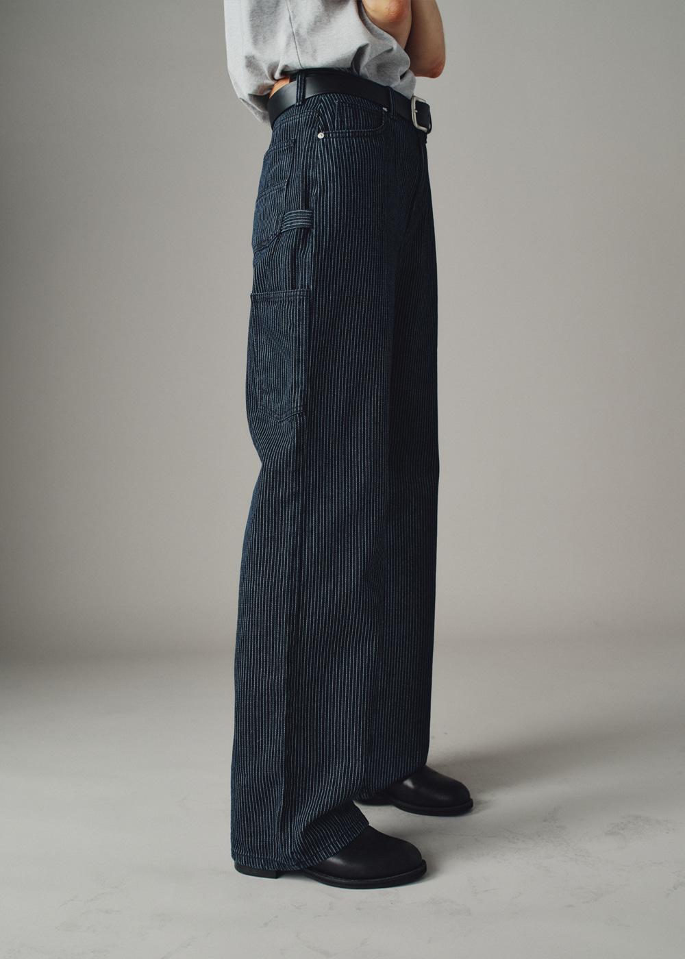 Stripe carpenter denim (blue)