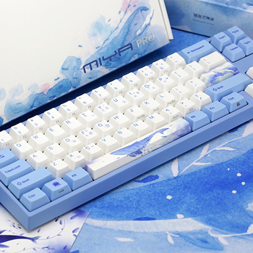 바밀로 고래 기계식 키보드 Sea Melody 68키 무접점 V2 로즈축