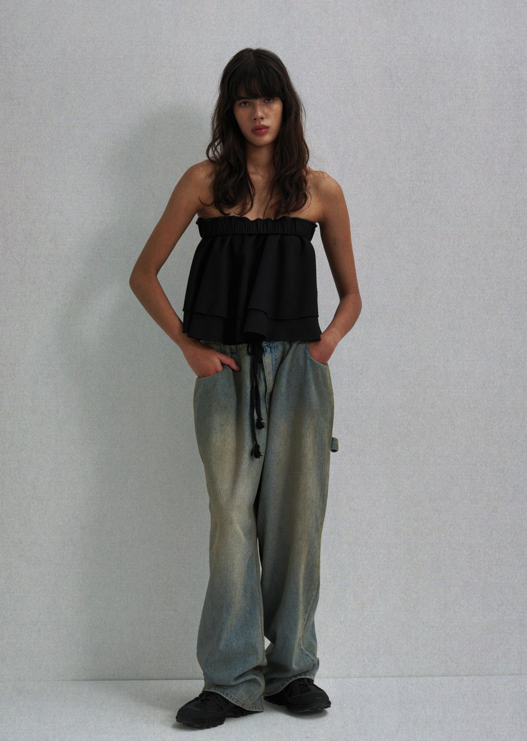 OVERSIZED DENIM EASY PANTS