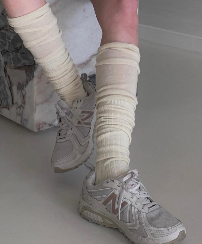 시스루 니트 니삭스 양말 3color