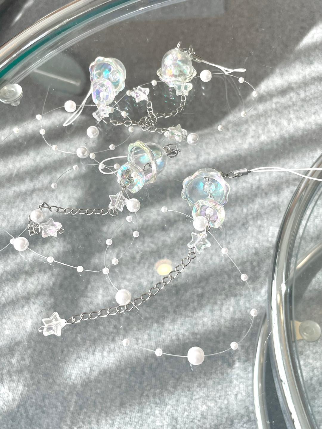 Jellyfish keyring