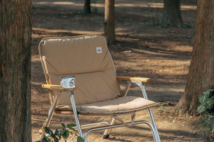 [해외] 접이식 캠핑 의자 방한 쿠션 싱글S 2color