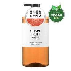 해피바스 오리지널컬렉션 등드름 자몽 바디워시  910g, 1개