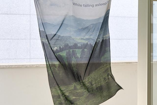while asleep 쉬폰 패브릭 포스터 / 창문 가리개커튼(3size)