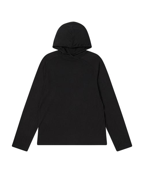 러드 레이어드 후드 블랙 M