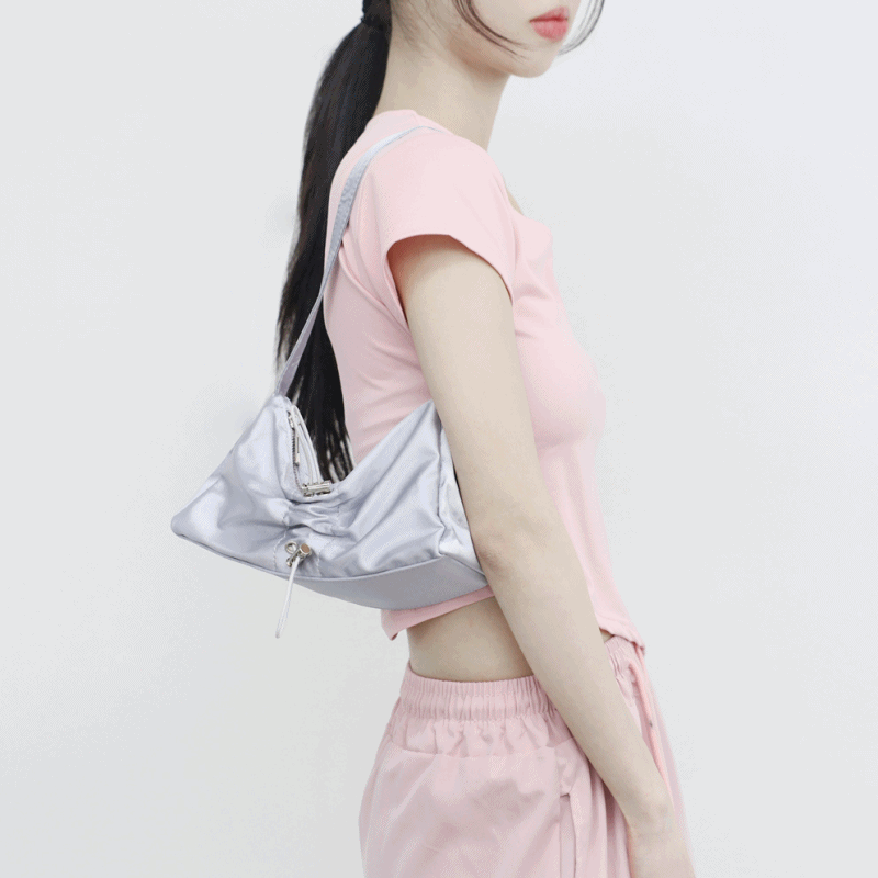 팅키 새틴 미니 호보백
