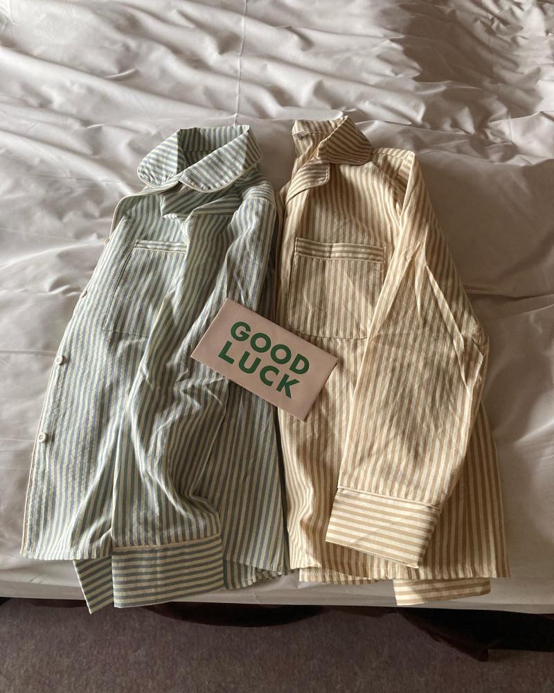 클래식 스트라이프 파자마세트