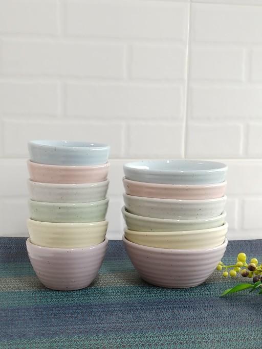 라인 공기 대접 밥 국 세트