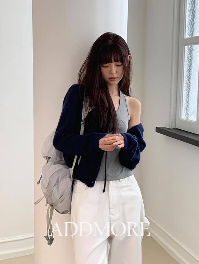 에드모어 [IS-BASIC] mts755 이즈 골지 홀터넥 나시