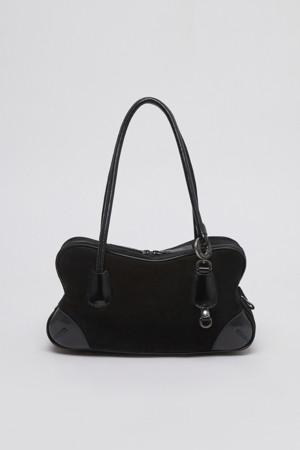 Tondo boston bag(Suede black)