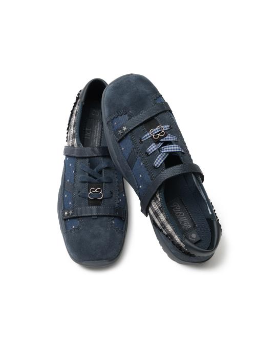 MEMENTO PATCHWORK SNEAKERS [NAVY]