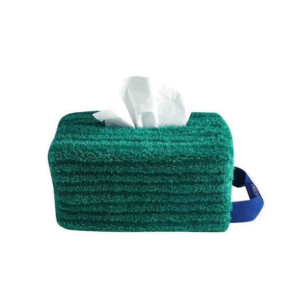 TISSUEBOX COVER WITH HANDLE GREEN