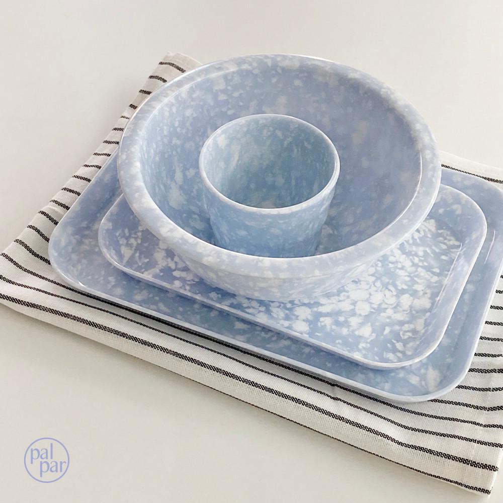 [palpar]클라우드 멜라민 악세사리 트레이 플레이트 시리얼볼 레트로 캠핑 분식 앞접시