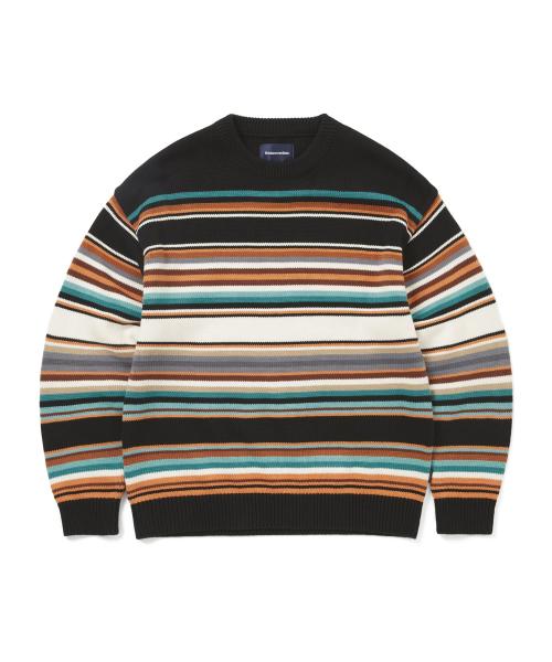 Multi Striped Sweater Black/White